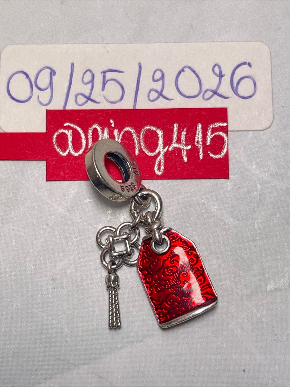 Pandora Lucky Amulet Double Dangle - Picture 4 of 10